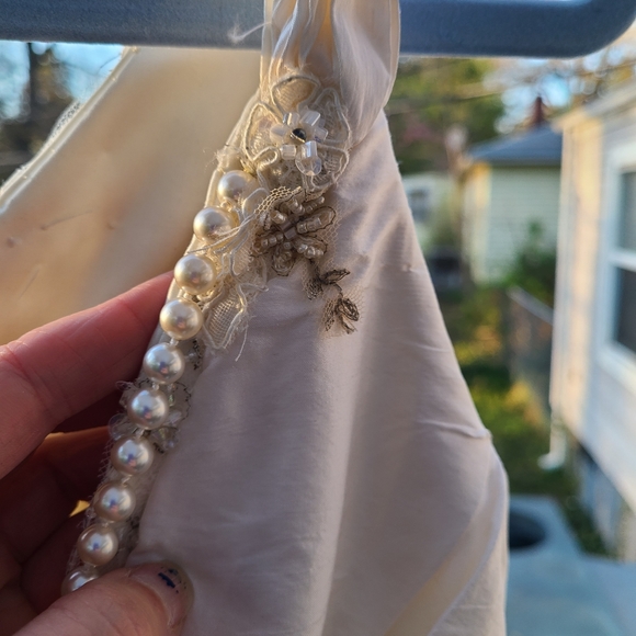 Cream Off White Country Lace Tulle Wedding Dress by Eden Bridals - Picture 8 of 13